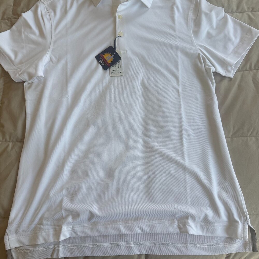 johnnie-O Women's White Short Sleeve Shirt